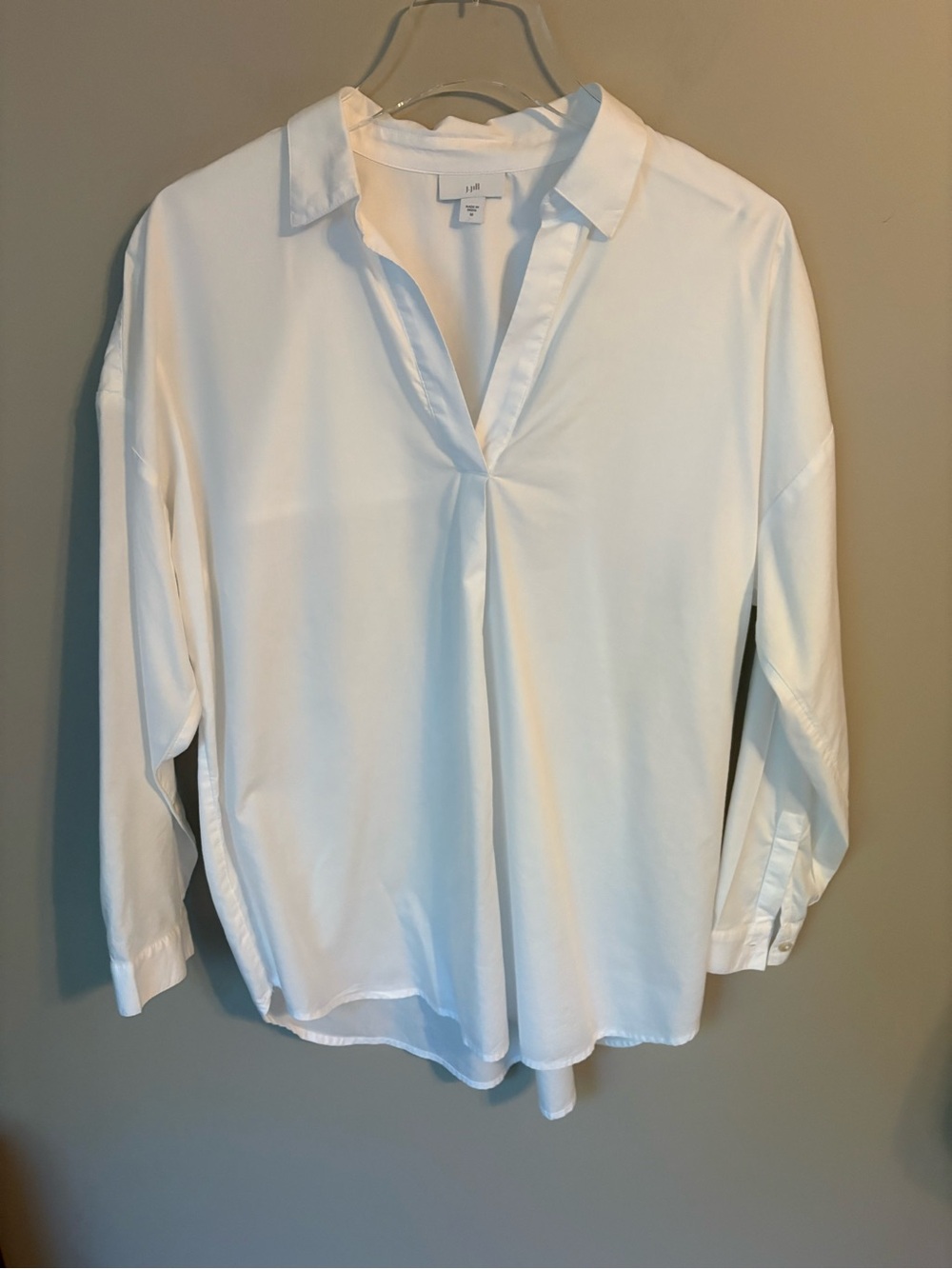 J.Jill White Cotton‎ Modal Tunic | Women's Sz M